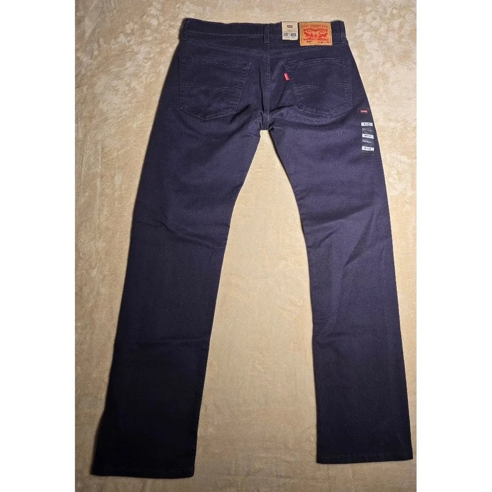 Levis 506 Comfort Straight Gray High Stretch Flex Jeans Mens 30x32 NWT 1126